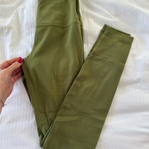 lululemon athletica olive green leggings
